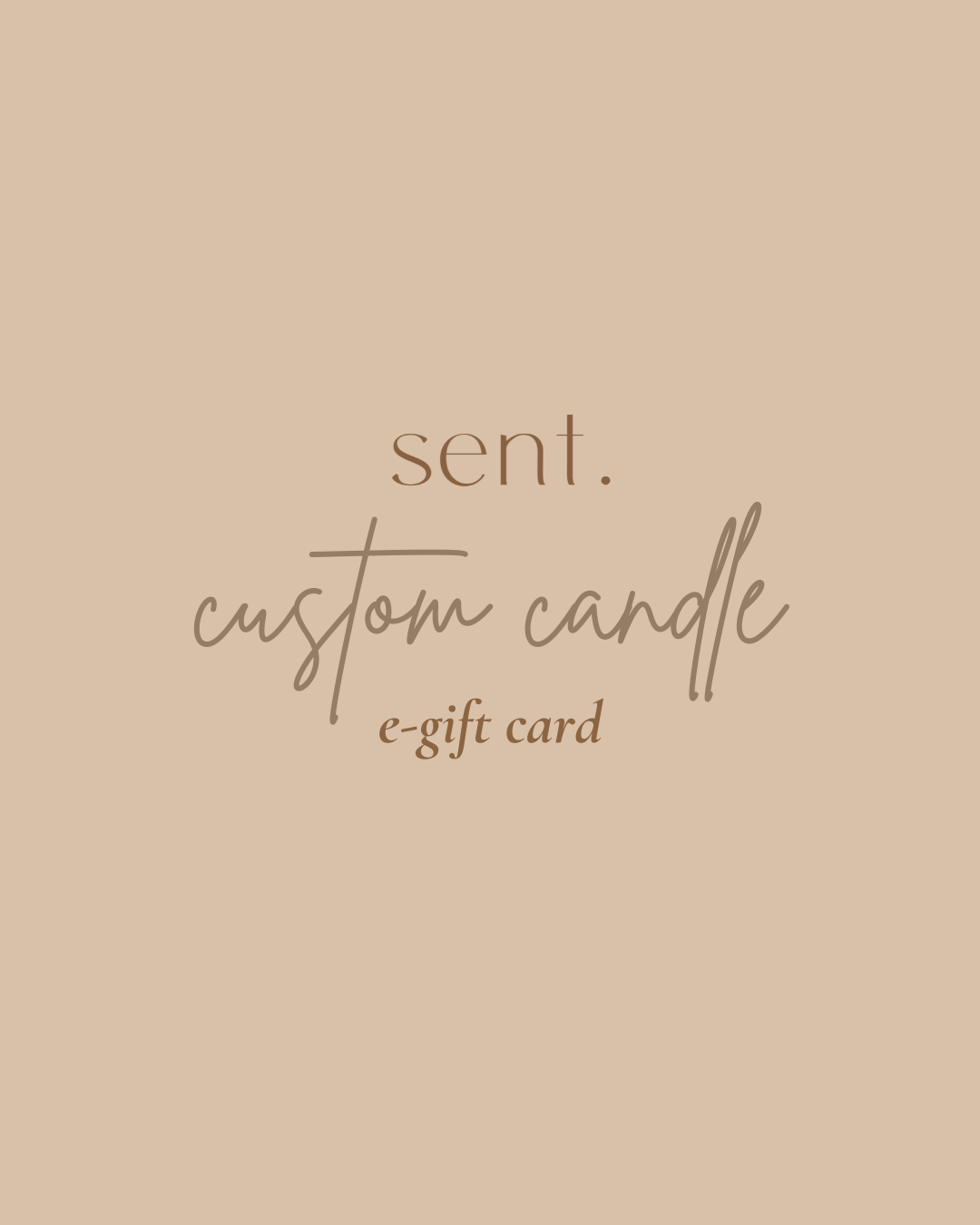 Custom Candle E-Gift Card